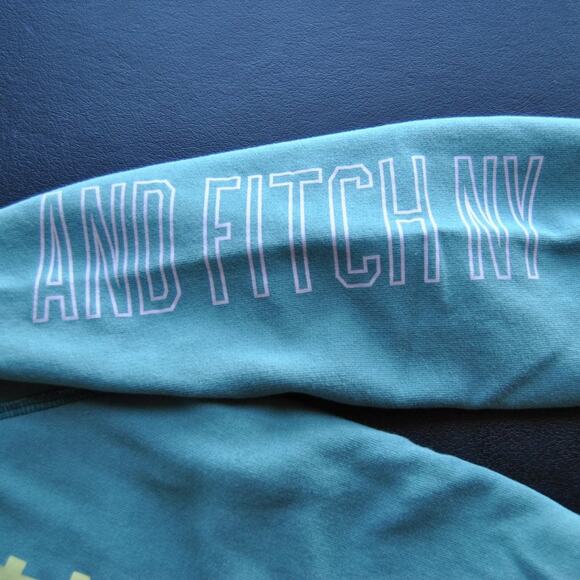 Abercrombie & Fitch Small Green and Yellow Crop Top Sweater - Picture 4 of 5